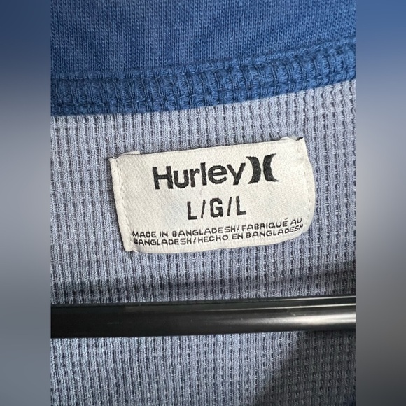 Hurley Mens Waffle Knit Baseball Tee - Picture 2 of 3